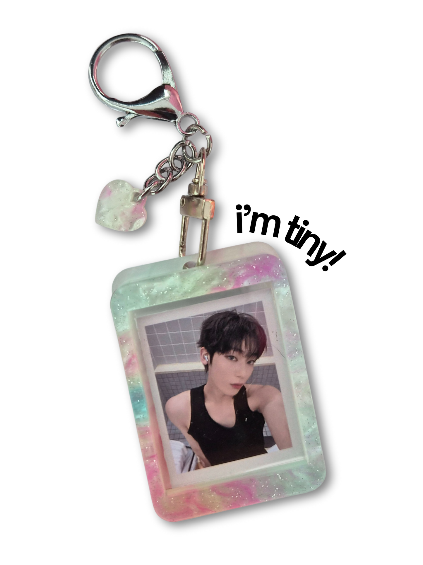 Snowcone Marble Glitter - Mini PC Holder Keychain