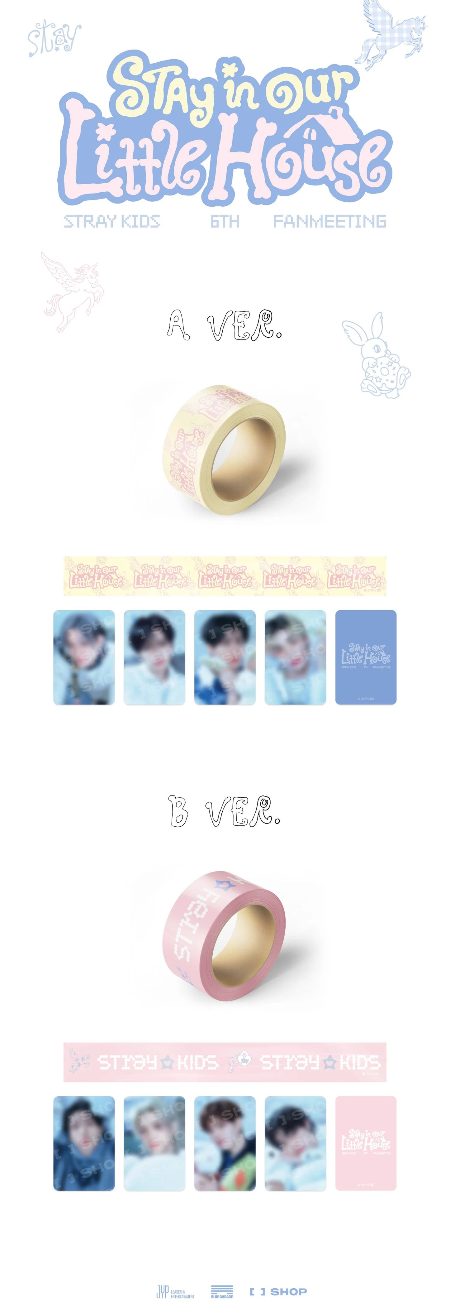 BOX TAPE SET STRAY KIDS - STAY IN OUR LITTLE HOUSE 6TH FANMEETING OFFICIAL MD