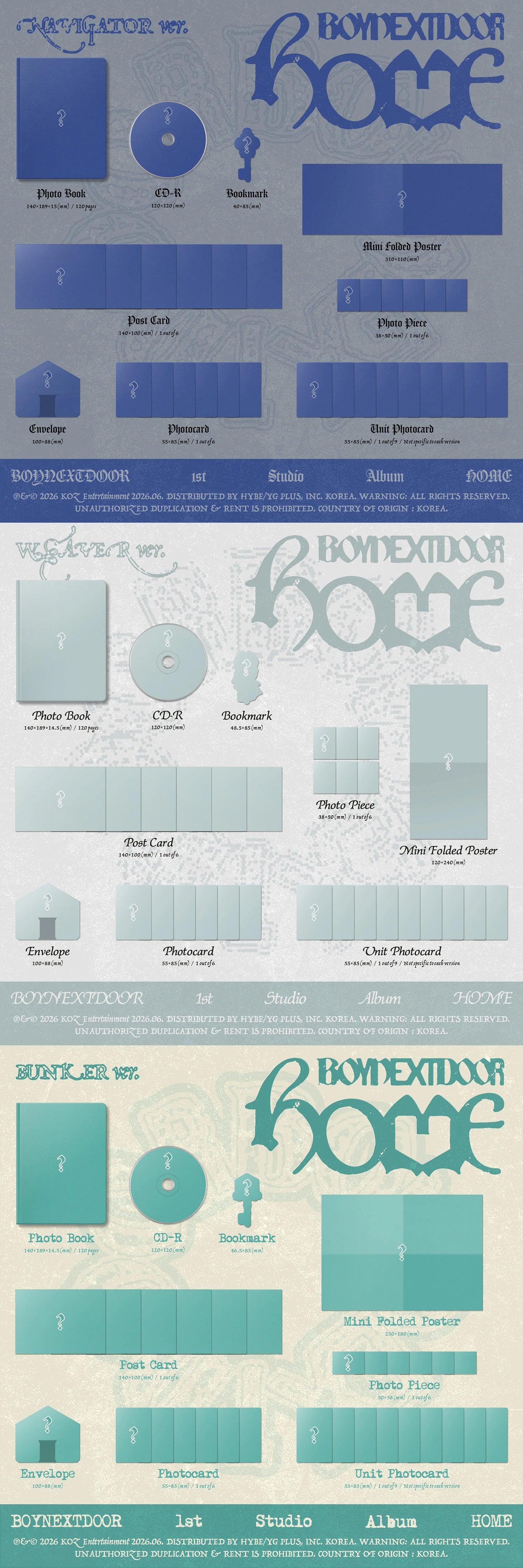 BOYNEXTDOOR - 1st Studio Album HOME