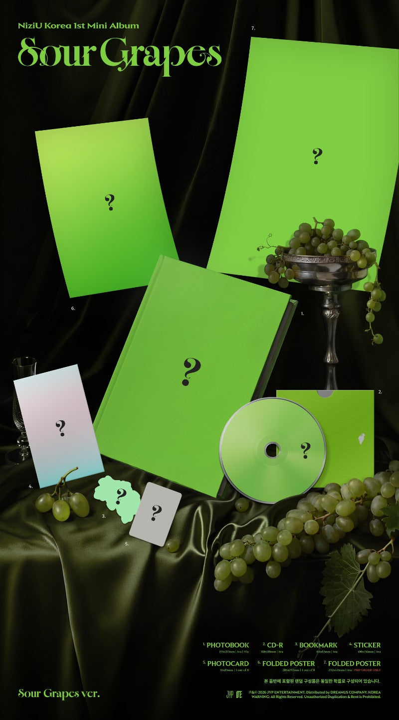 (9/26) preorder NiziU 1st Mini Ablum Sour Grapes