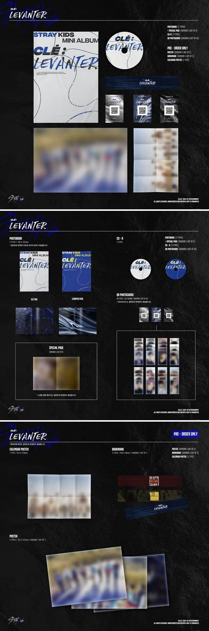 Stray Kids - [Cle:Levanter] 5th Mini Album Normal Edition RANDOM Version