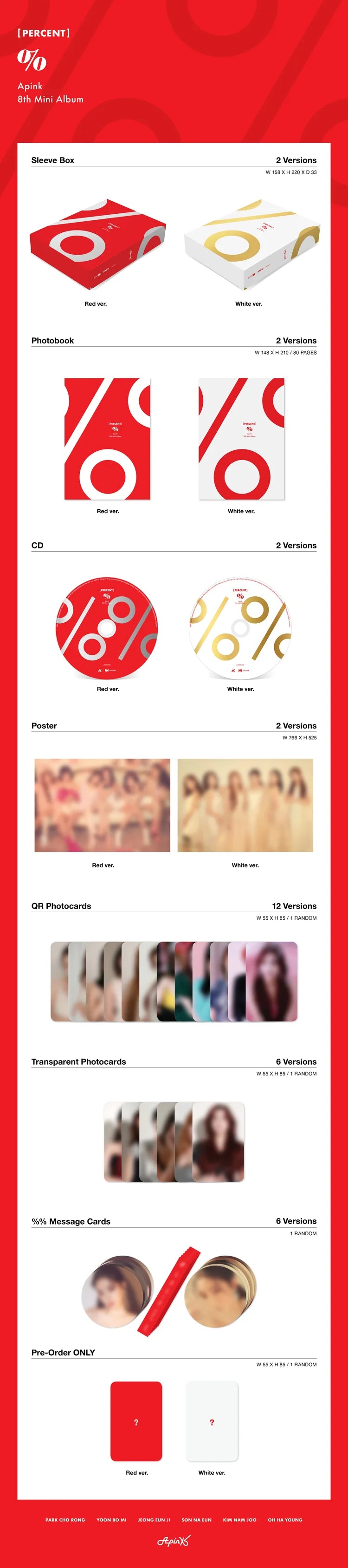Apink - PERCENT [MINI ALBUM VOL.8]