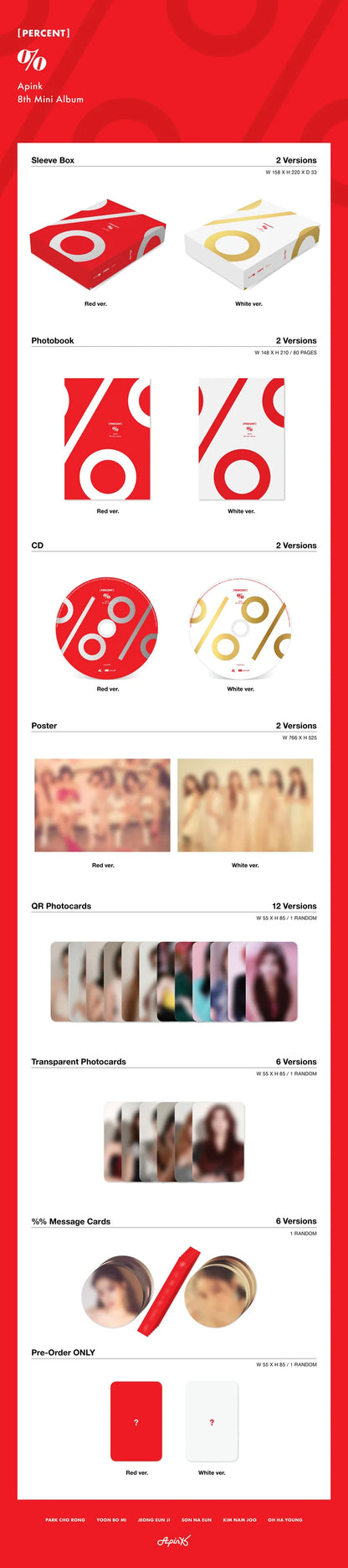 Apink - PERCENT [MINI ALBUM VOL.8]