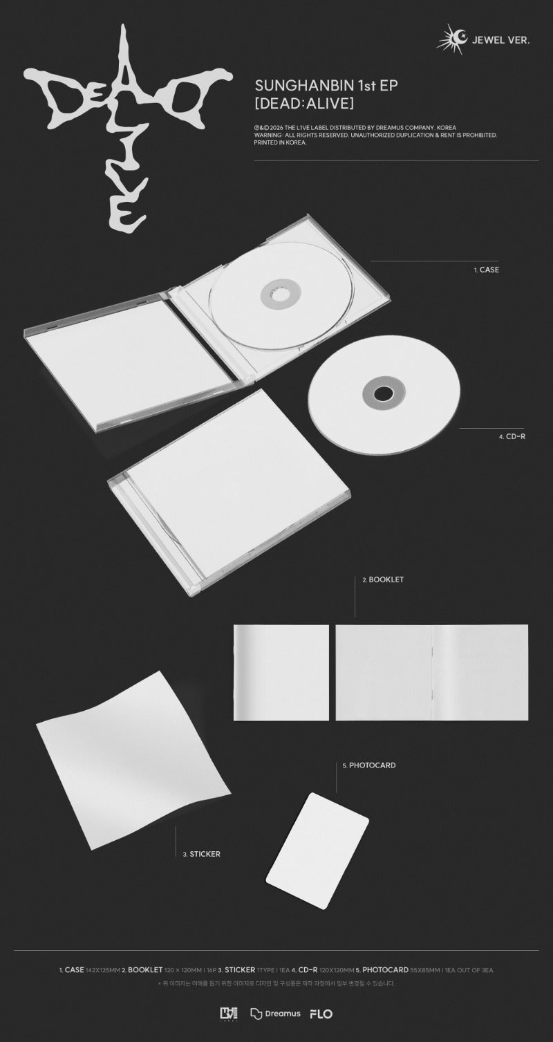 (10/10) preorder SUNG HANBIN 1st Mini Album [DEAD:ALIVE] Jewel Ver.