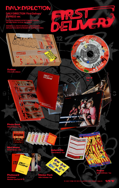 DAILY:DIRECTION 1st Single Album [FIRST:DELIVERY] (EXPRESS Ver. / NEWSPAPER Ver.)