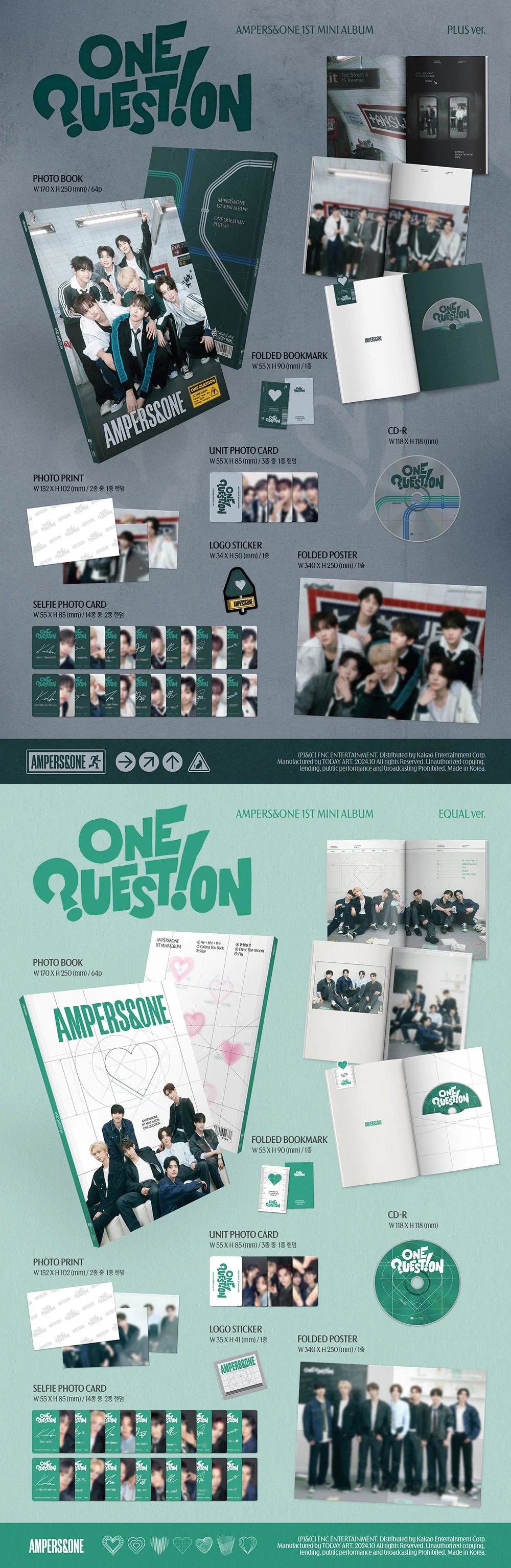 AMPERS&ONE - [ONE QUESTION] 1st Mini Album Random