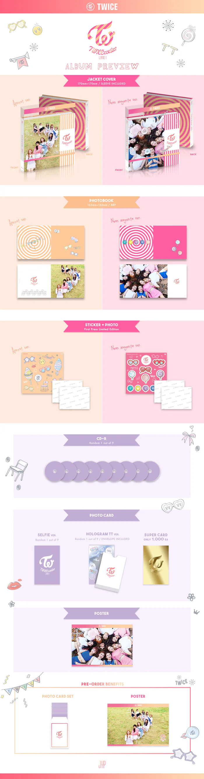 TWICE - TWICECOASTER : LANE 1 TT [3rd MINI ALBUM]