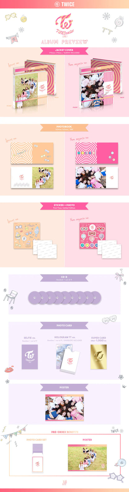 TWICE - TWICECOASTER : LANE 1 TT [3rd MINI ALBUM]
