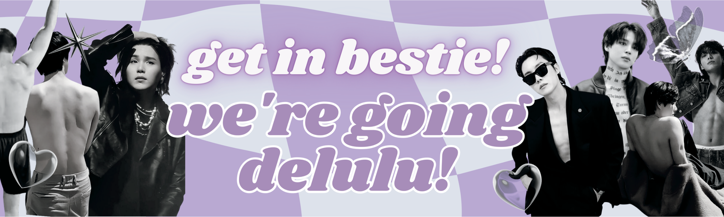 Car Magnet/Sticker - Purple Delulu