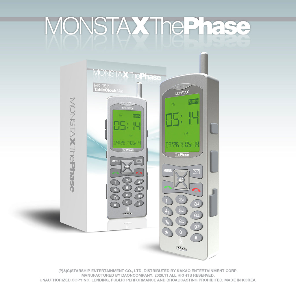 (10/4) preorder MONSTA X EP [The Phase] Limited MX-0514 Table Clock ver.