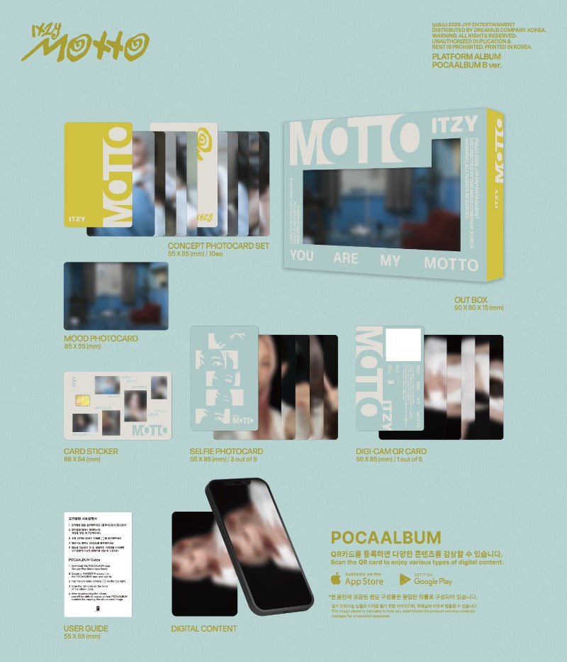 ITZY - [Motto] POCAALBUM Ver. (A ver. / B ver.)