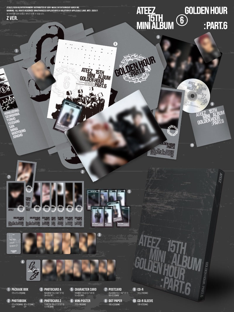 (11/11) preorder ATEEZ [Golden Hour Part 6]