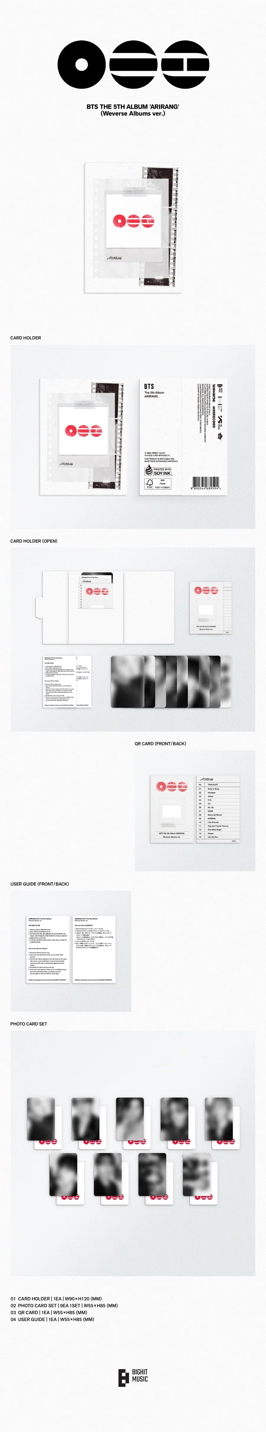 BTS - [ARIRANG] 5th Album WEVERSE ALBUMS Version