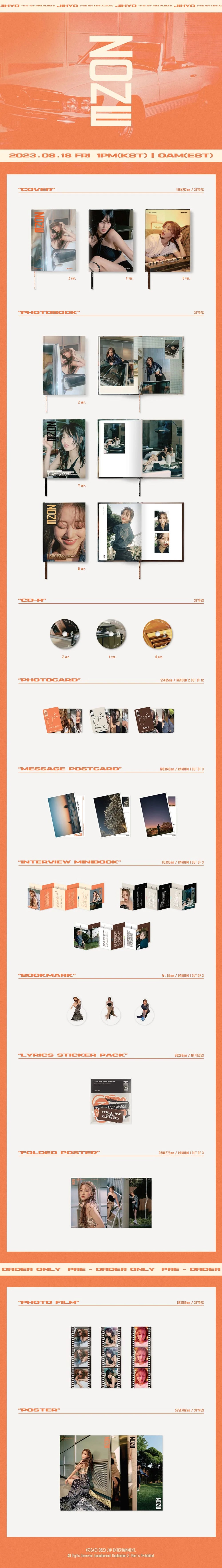 JIHYO - 1st Mini Album [ZONE] (Random Ver.)