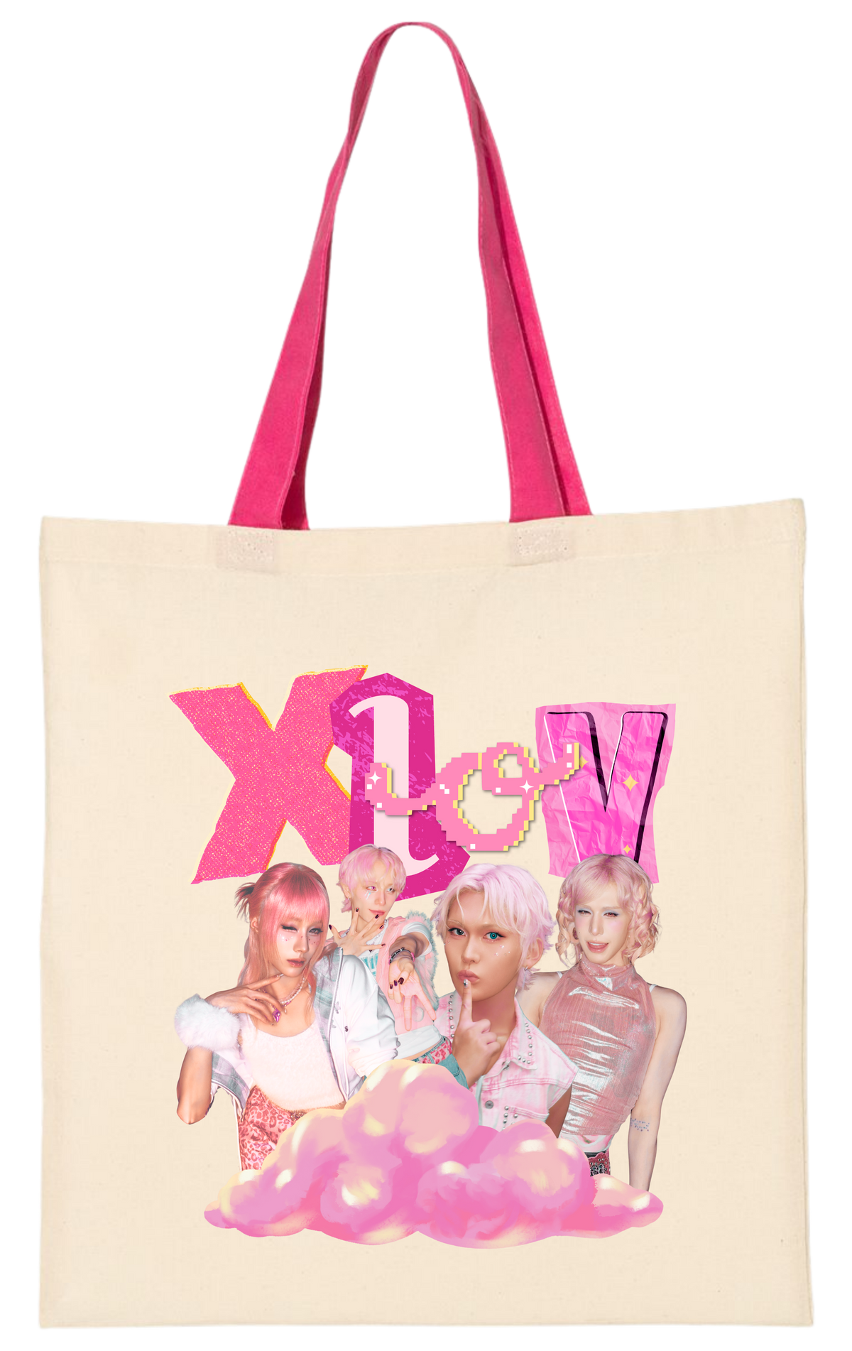 Lovies Pink Tote Bag
