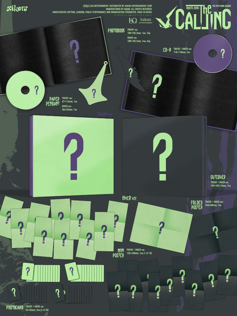 (11/1) preorder xikers 8TH MINI ALBUM ROUTE ZERO : The CALLING