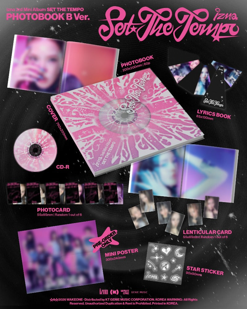 izna SET THE TEMPO - PHOTOBOOK Ver.