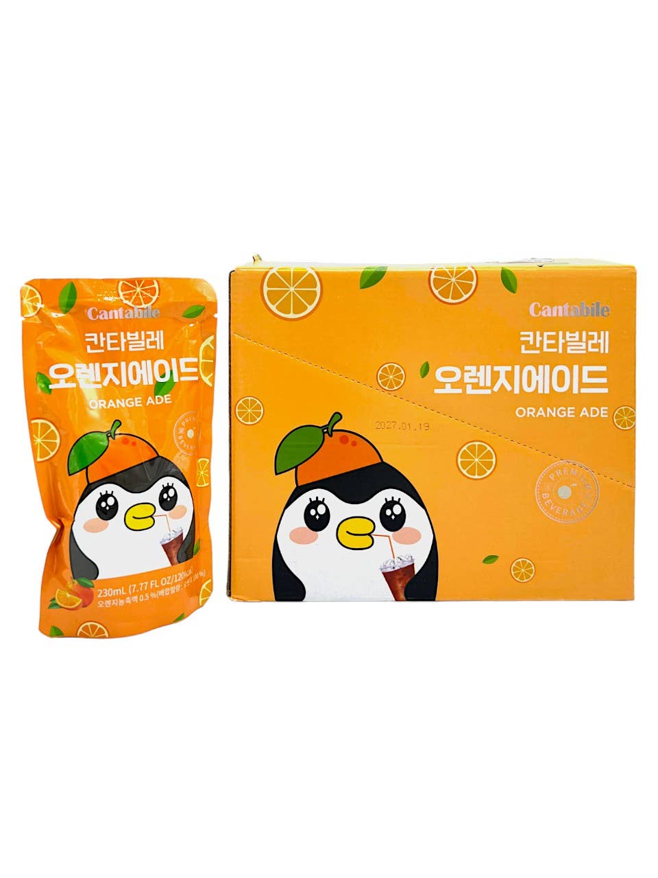 Cantabile Orange Ade Pouch Drink (Korea)