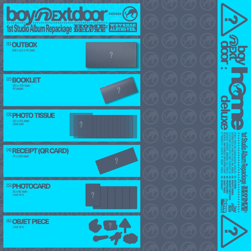 (9/26) preorder BOYNEXTDOOR 1st Studio Album Repackage [HOME : DELUXE] Weverse
