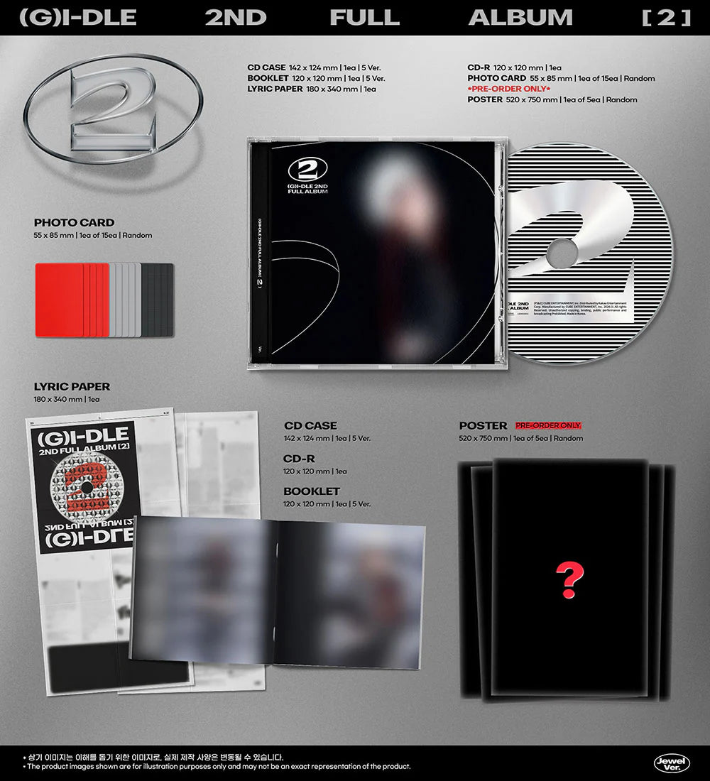 (G)I-DLE - 2ND ALBUM [2] JEWEL Ver. RANDOM