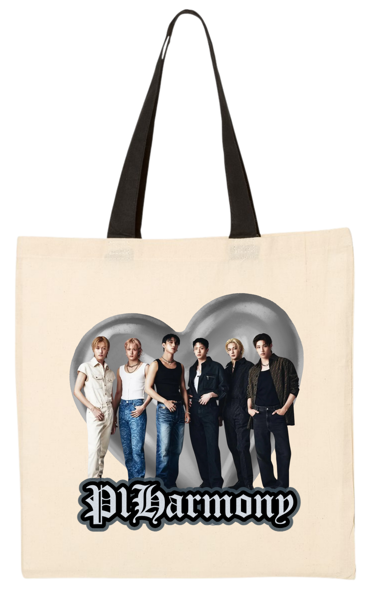 P1 Black Tote Bag