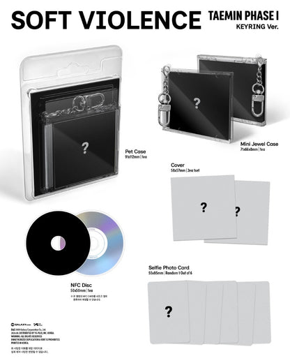 (8/31) Pre-Order TAEMIN - [PHASE I : Soft Violence] (KEYRING Ver.)