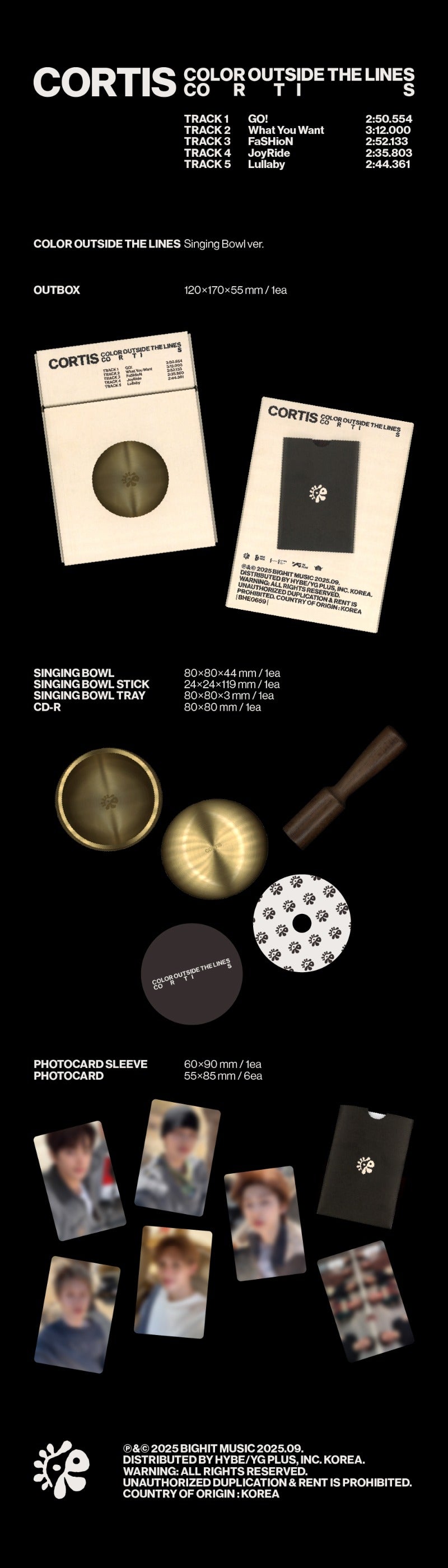 CORTIS 1st EP [COLOR OUTSIDE THE LINES] (Singing Bowl Ver.)