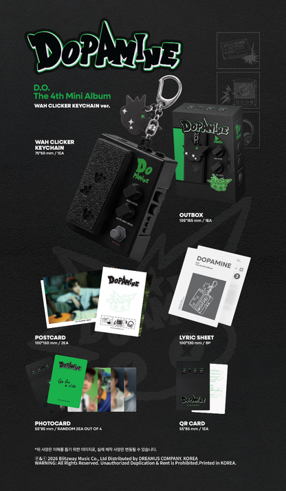 (9/8) D.O D.O 4th Mini Album [DOPAMINE] WAH CLICKER KEYCHAIN Ver.