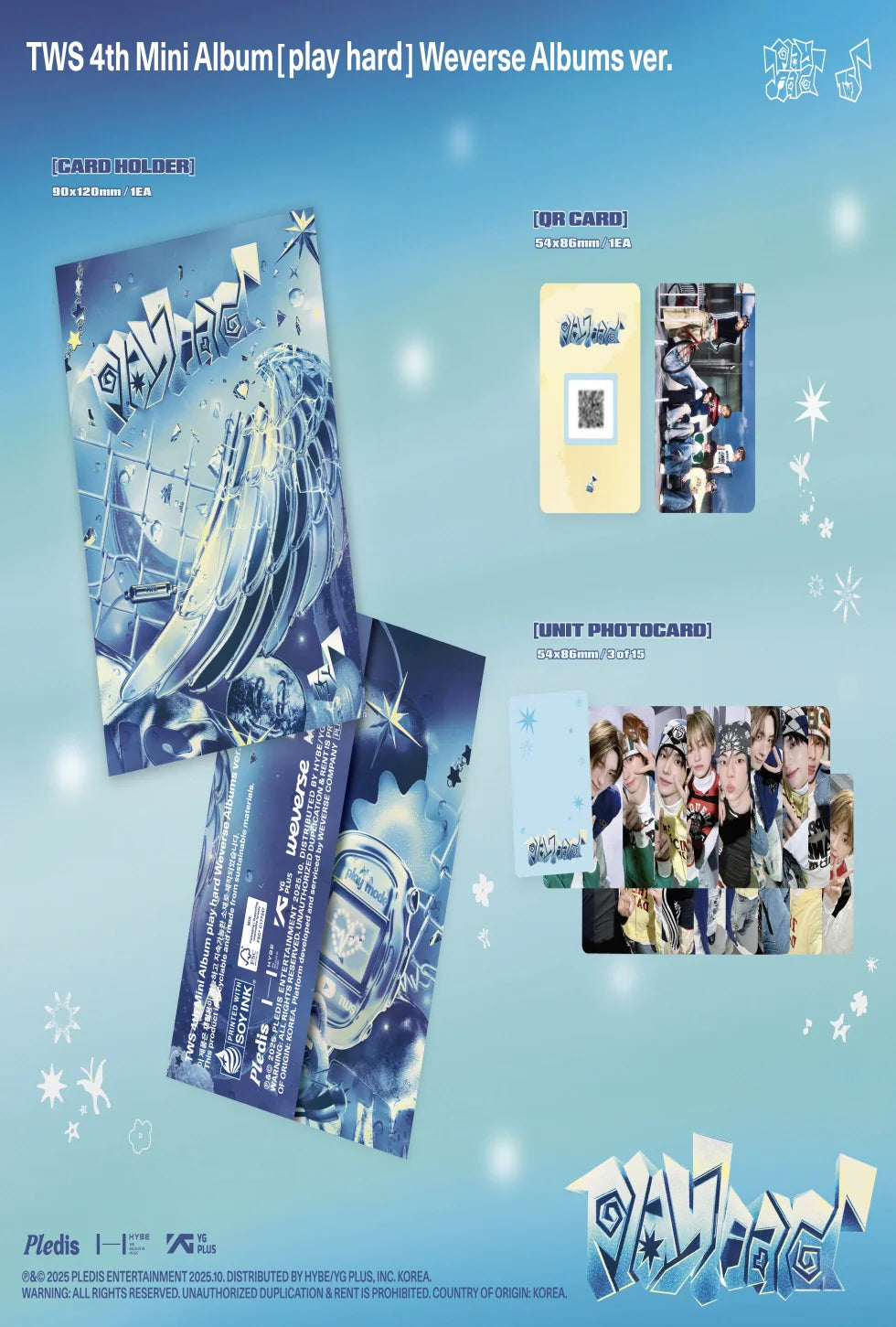 TWS - [PLAY HARD] 4th Mini Album WEVERSE ALBUMS Version
