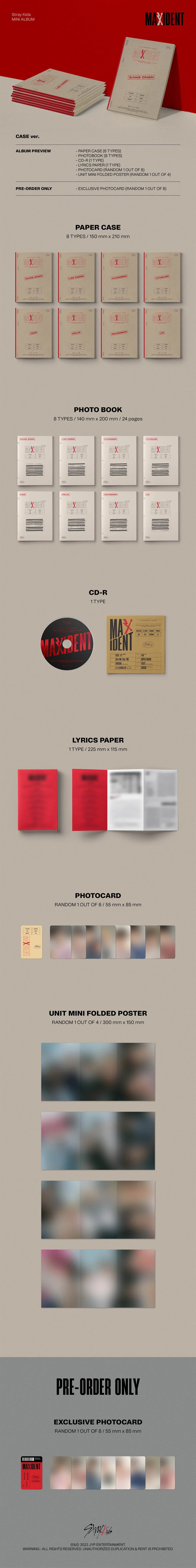 Stray Kids - Maxident - Case Member Ver.