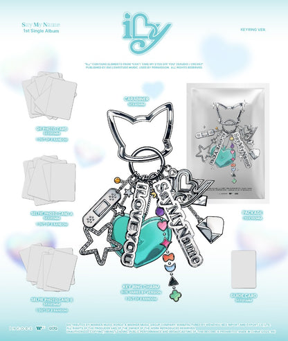 SAY MY NAME 1st Single Album [iLy] (Keyring Ver.)