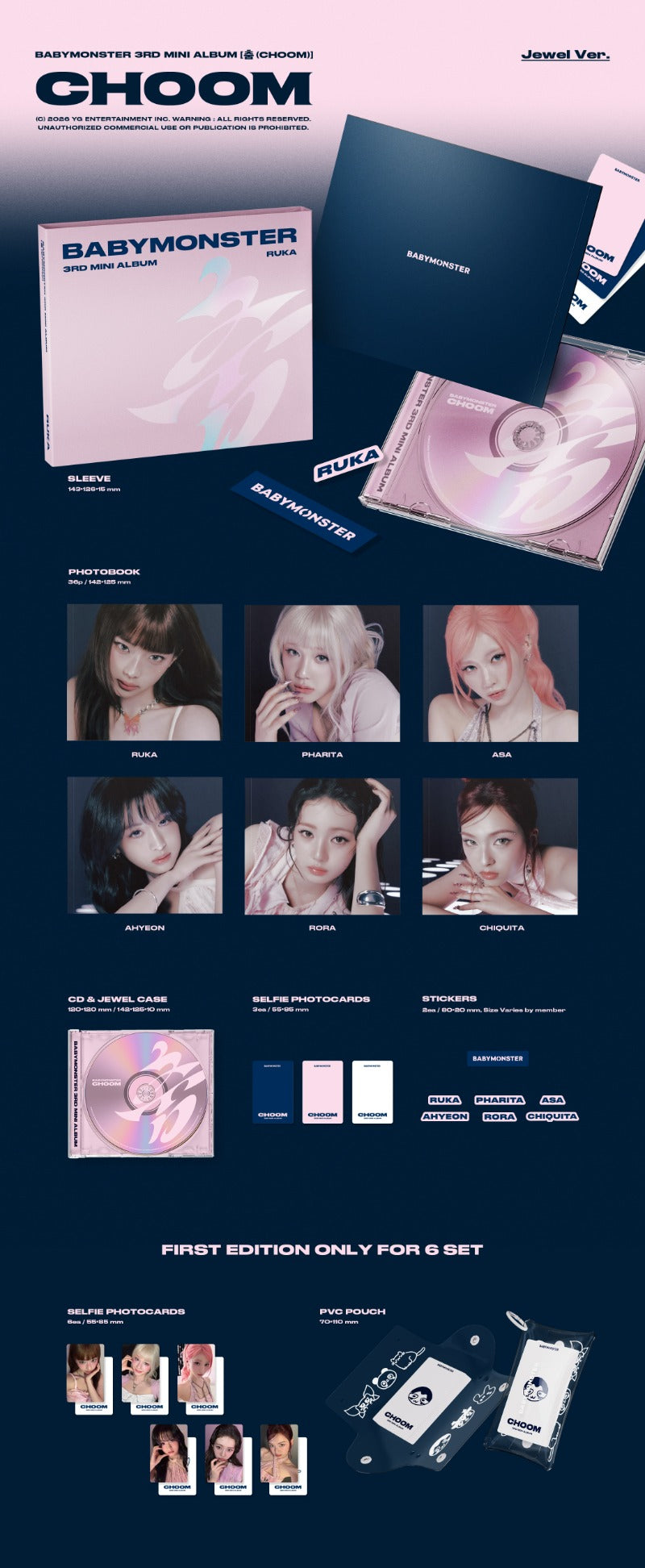BABYMONSTER - CHOOM - Jewel Ver.