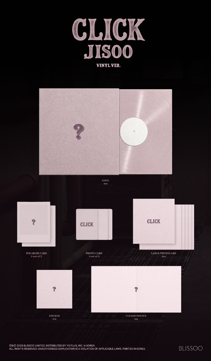(11/30) JISOO Single Album [CLIKC] (VINYL Ver.)