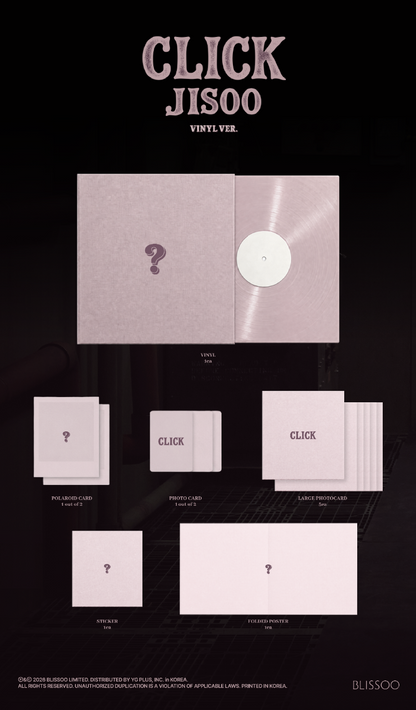 (11/30) JISOO Single Album [CLIKC] (VINYL Ver.)