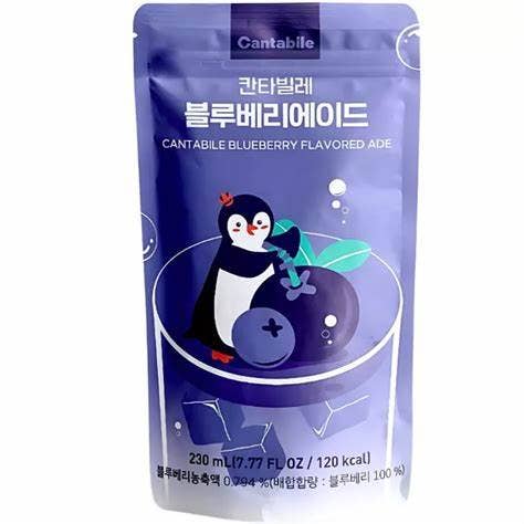 Cantabile Blueberry Ade Pouch Drink (Korea)