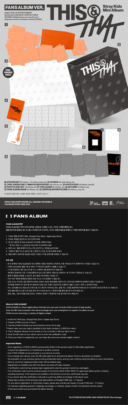 Stray Kids - 10th Mini Album [THIS & THAT] (FANS ALBUM VER.)