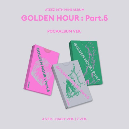 ATEEZ 14th Mini Album [GOLDEN HOUR : Part.5] (POCAALBUM) Random
