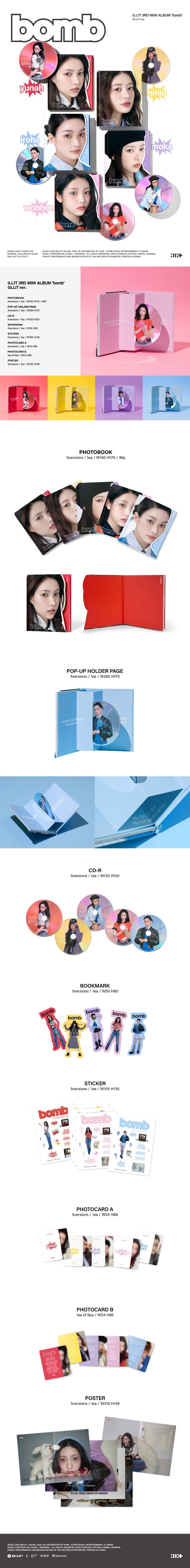 ILLIT 3rd Mini Album [bomb] (GLLIT Ver.)