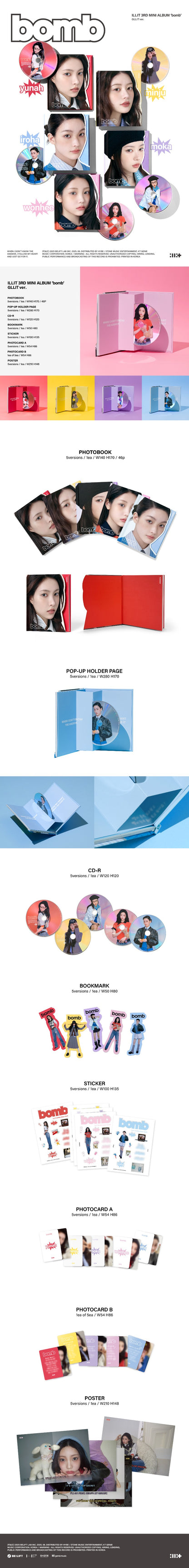ILLIT 3rd Mini Album [bomb] (GLLIT Ver.)