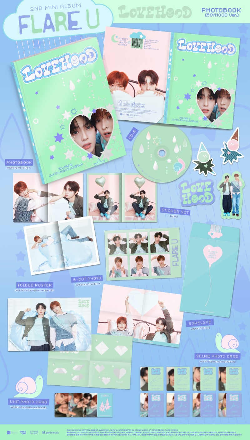 (10/13) preorder FLARE U 2nd Mini Album [LOVEHOOD]