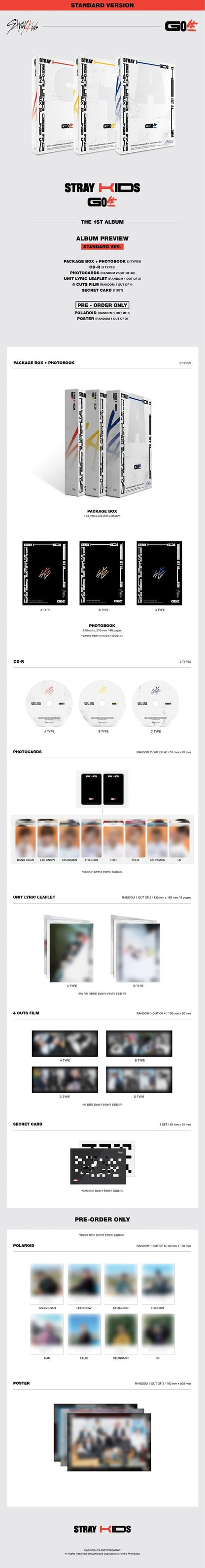 Stray Kids - [Go生 (Go Live)] 1st Album RANDOM Version