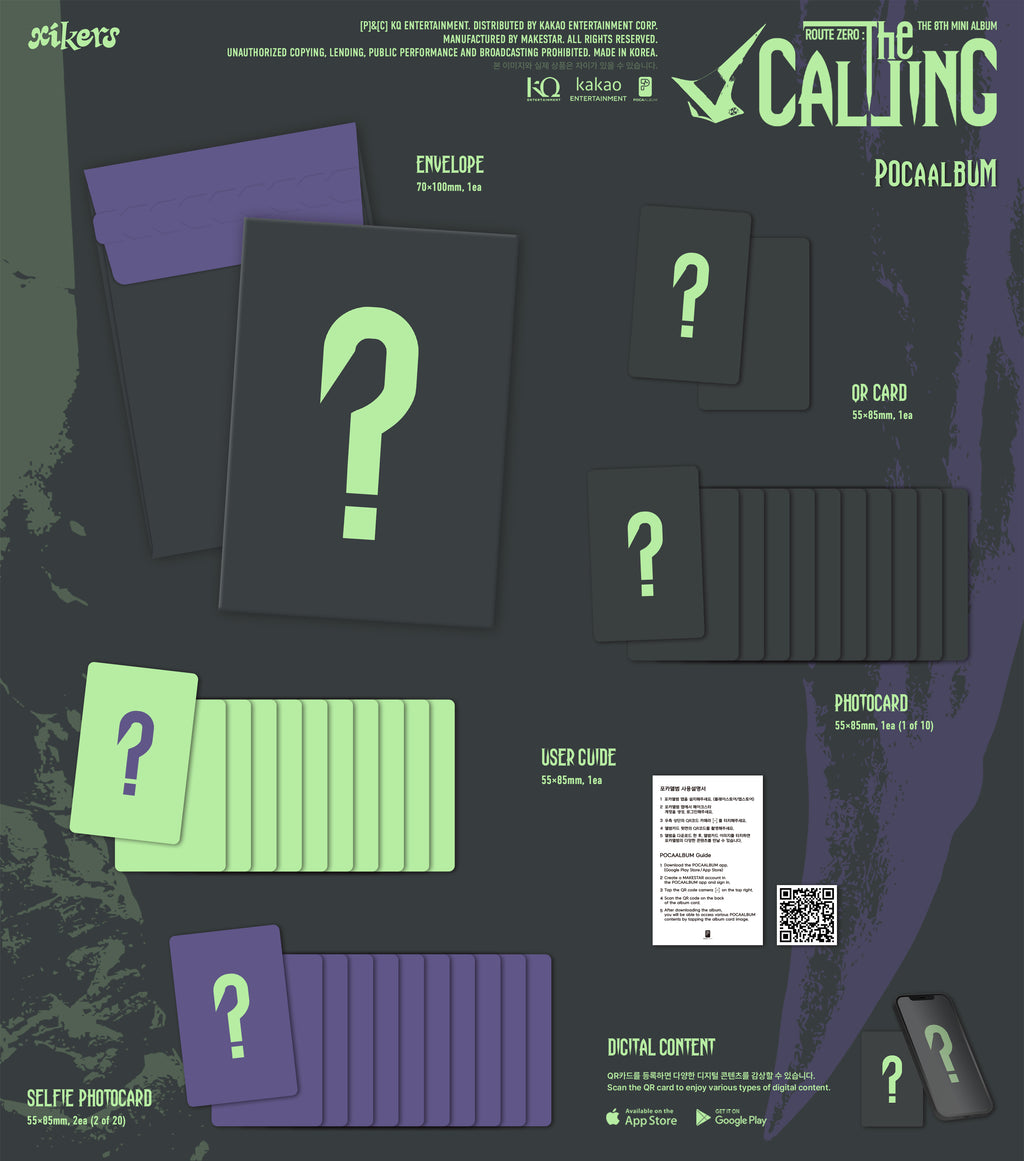 (11/1) preorder xikers 8TH MINI ALBUM [ROUTE ZERO : The CALLING] Poca Ver. ⟡POB⟡