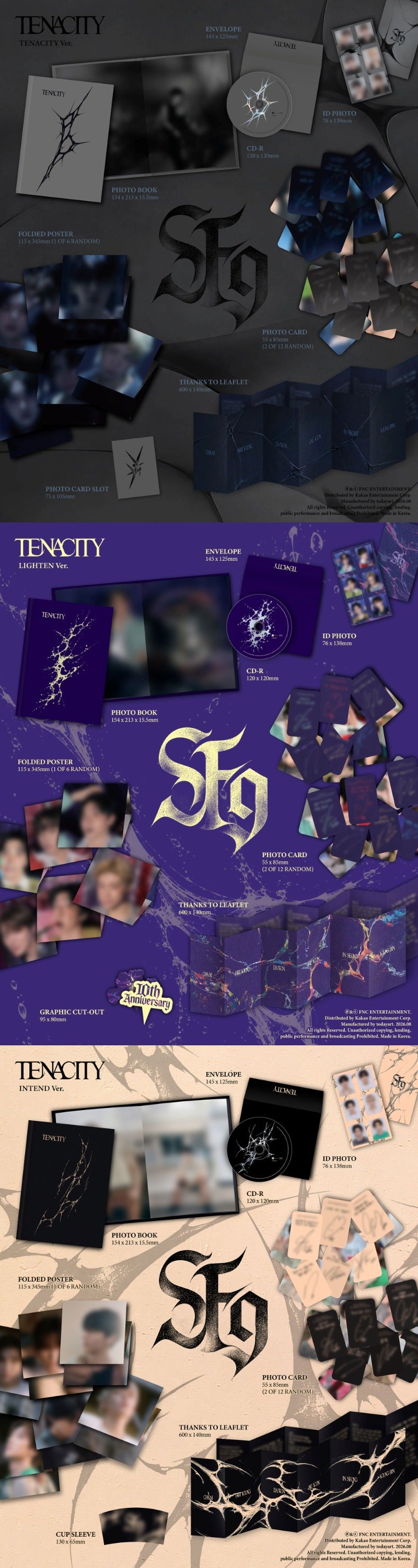 (8/27) Pre-Order SF9 2nd Album [TENACITY]