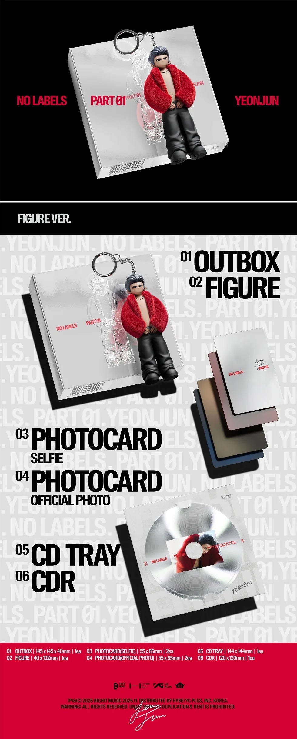 YEONJUN - [NO LABELS: PART 01] FIGURE Version
