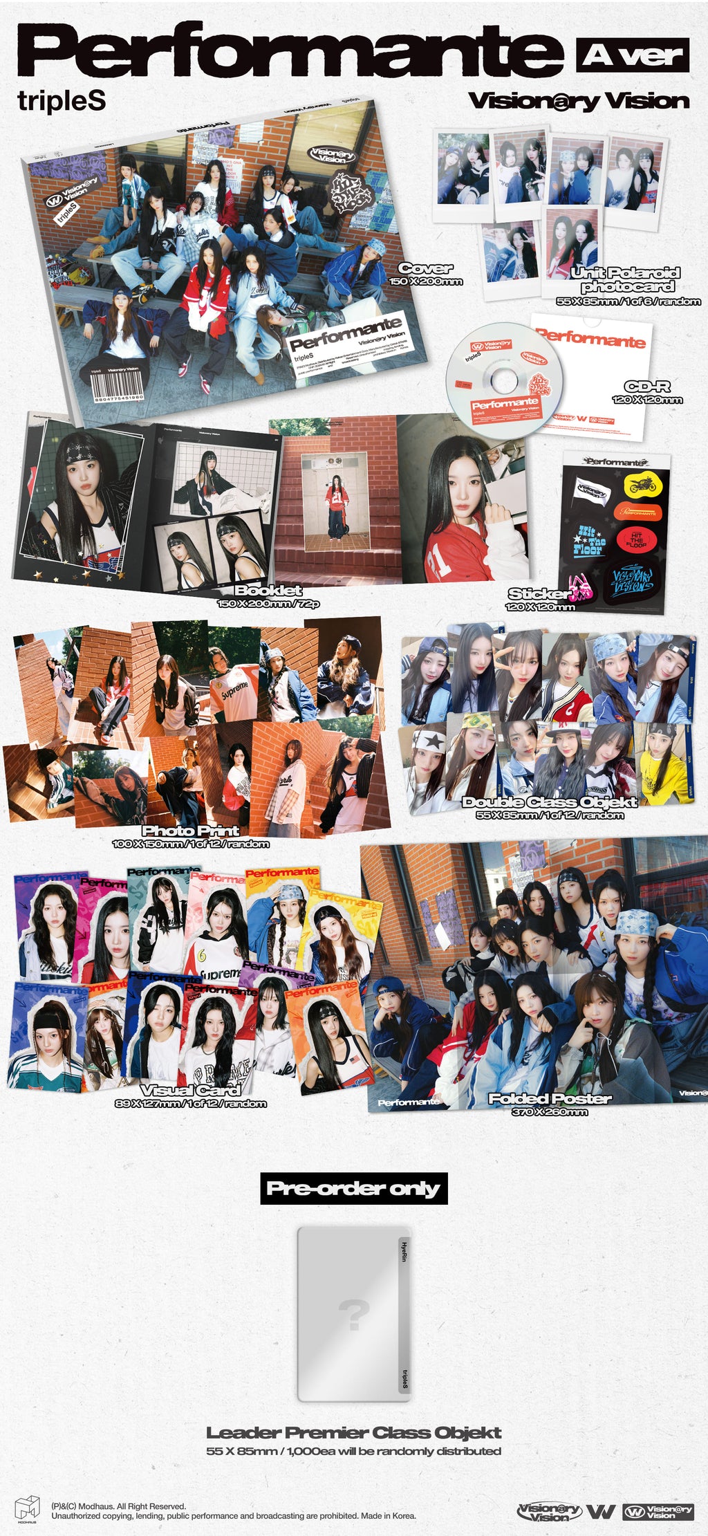 tripleS Visionary Vision 1st Full Album [Performante] (Random Ver.)