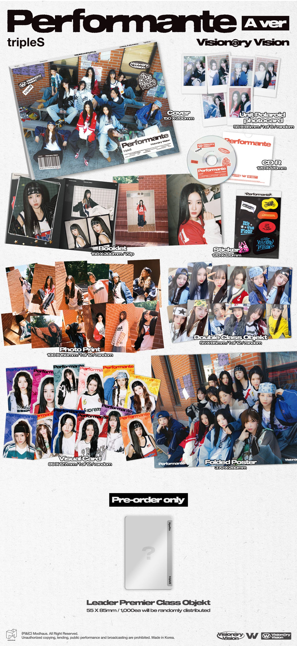 tripleS Visionary Vision 1st Full Album [Performante] (Random Ver.)
