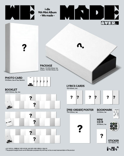 PRE-ORDER i-dle 9th Mini Album [We made] (A Ver.)
