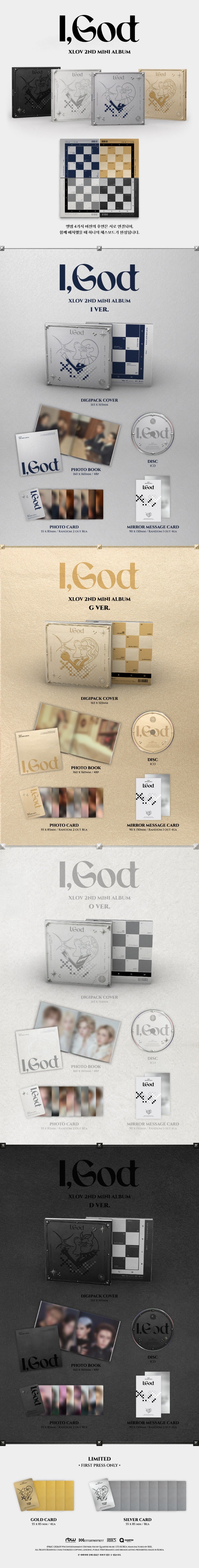 XLOV - 2nd Mini Album [I,God]