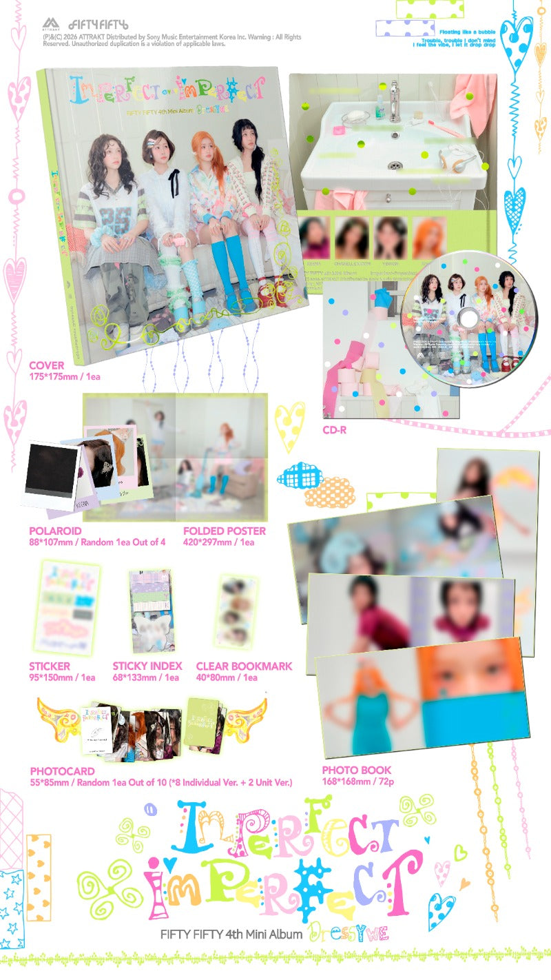 FIFTY FIFTY 4th Mini Album [Imperfect-I'mperfect] (Dressy we Ver. / Messy me Ver.)