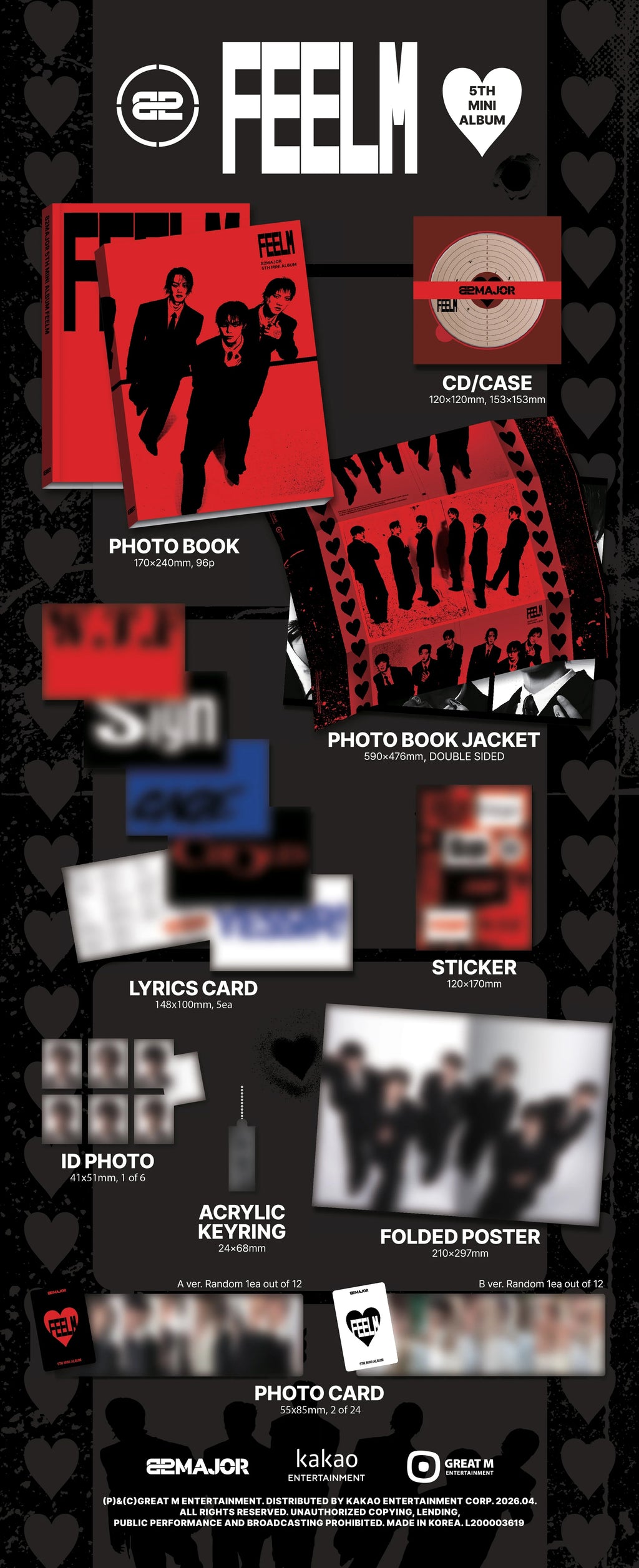 82MAJOR - 5th Mini Album [FEELM] PHOTOBOOK Ver.